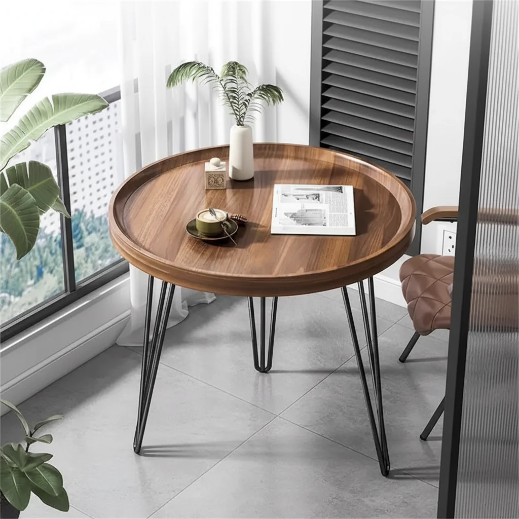 Walnut Modern Simple Living Room Coffee Table