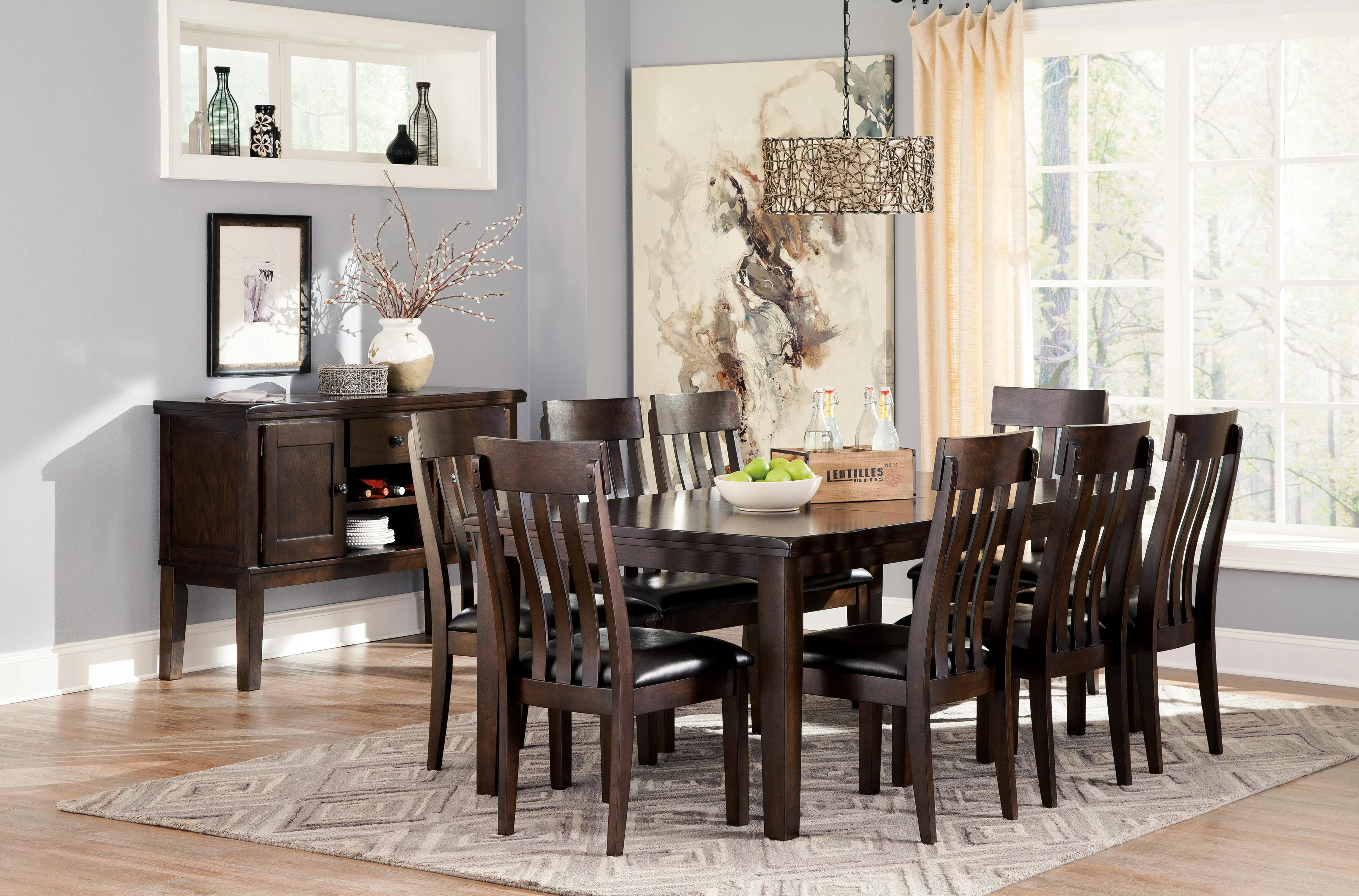 Hattie Dark Brown Dining Room Collection