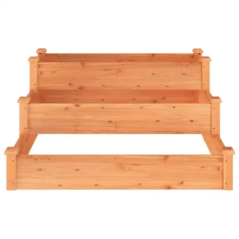 vidaXL Garden Raised Bed Strawberry Planter Vegetable Herb Bed Solid Wood Fir