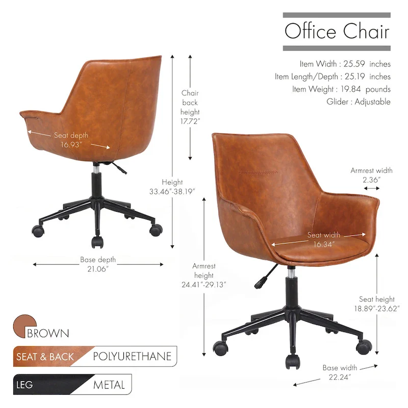 Jamar PU Leather Office Chair