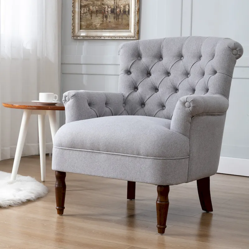 Sidmouth Tufted Fabric Oversized Club Chair