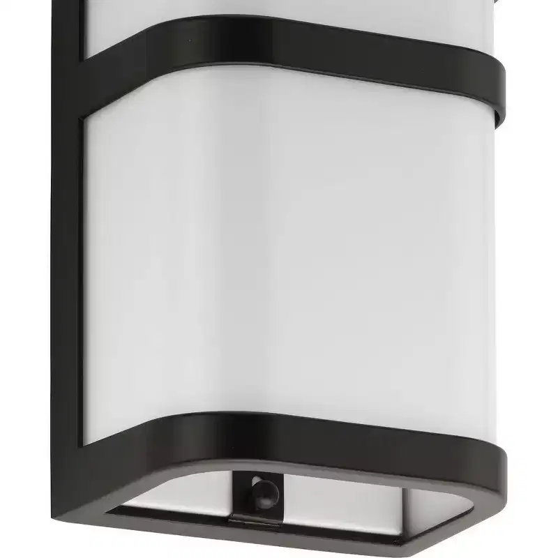 Progress Lighting Valera 1-Light LED Wall Lantern, Brushed Nickel, Matte White Acrylic Shade