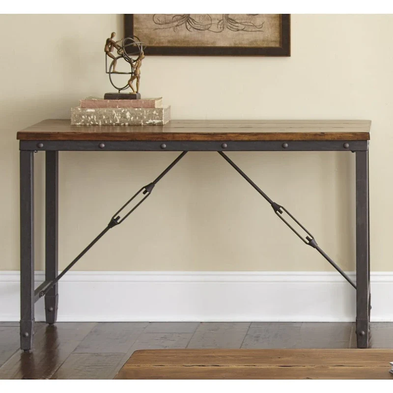 Steve Silver Gatling Natural Industrial Console Table