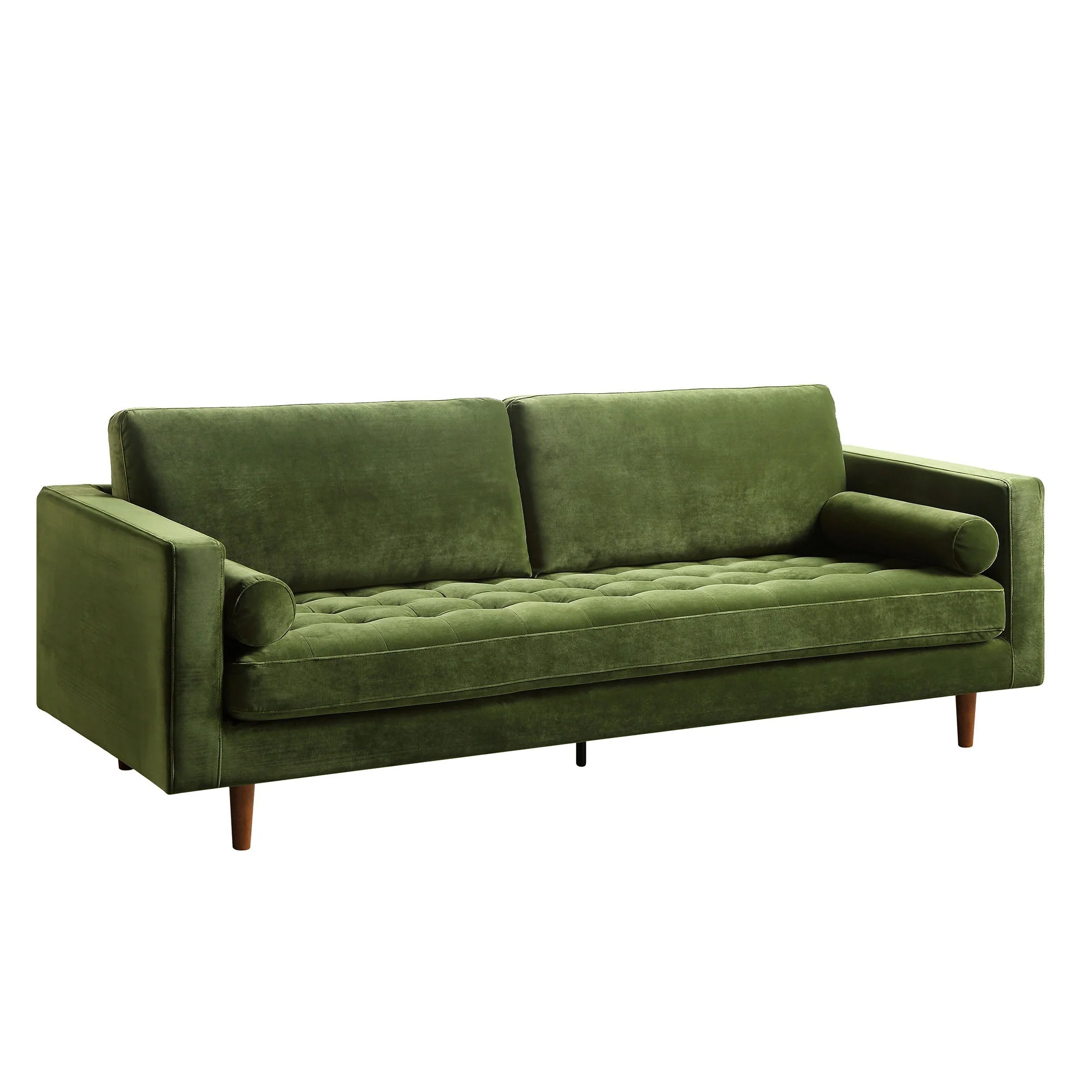 Camel Velvet Sofa, Loveseat