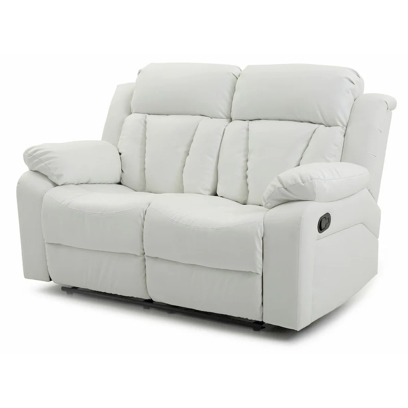 Daria Faux Leather Reclining Loveseat