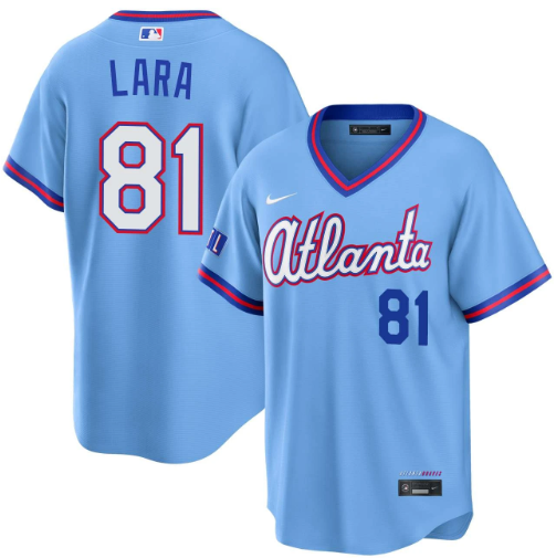 Jhancarlos Lara Atlanta Braves Powder Blue 2026 City Connect Stadium Jersey