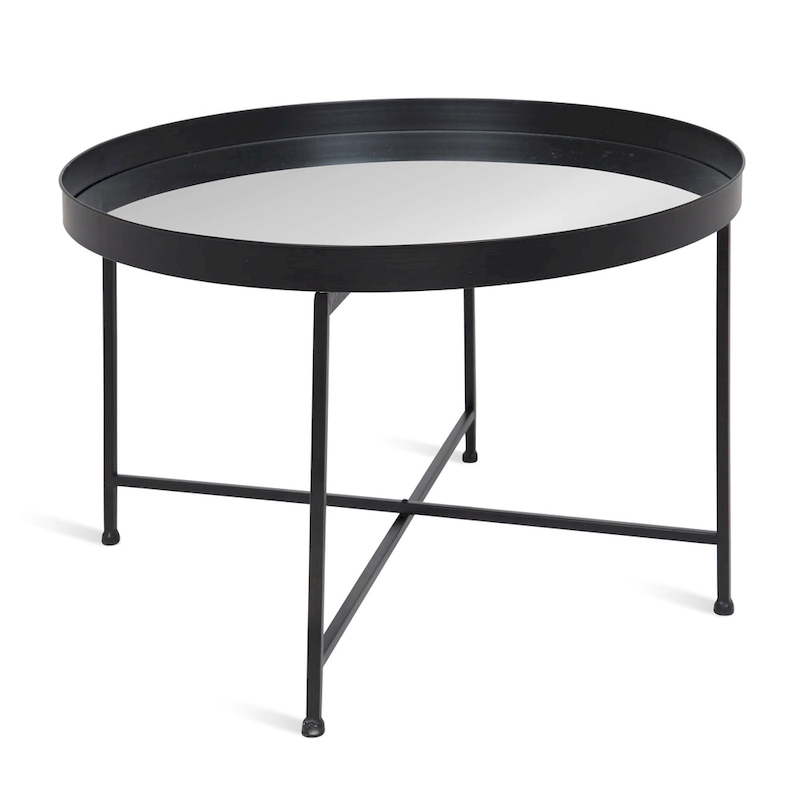 Kate and Laurel Celia Round Metal Coffee Table - 28.25x28.25x19