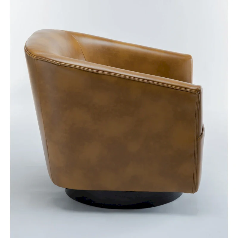 Wood Base Swivel Chair