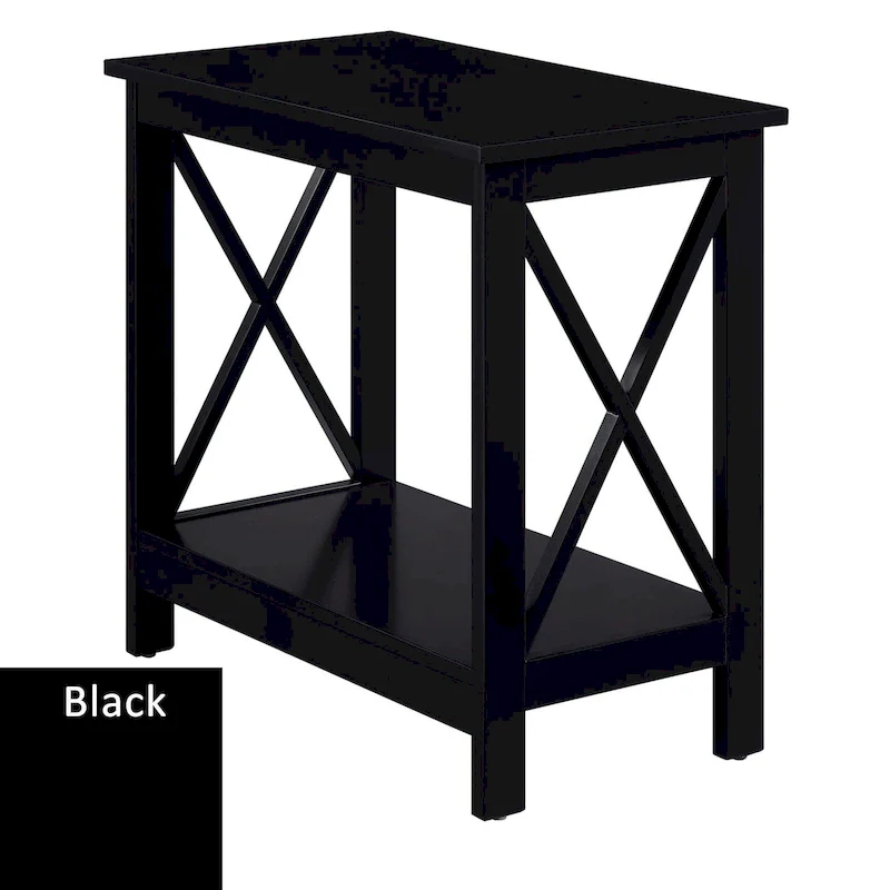Chairside End Table with Shelf
