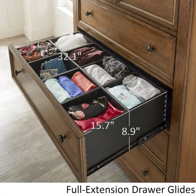 Ediline 5-Drawer Wood Modular Storage Chest by iNSPIRE Q Classic