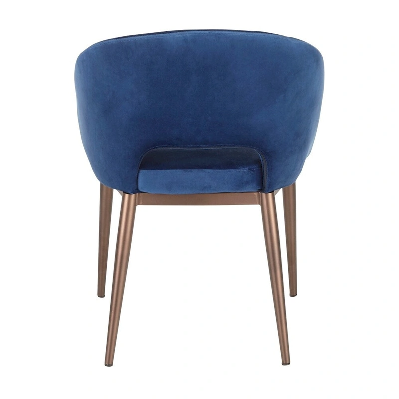 Carson Carrington Vika Upholstered Dining Chair with Copper Metal Legs