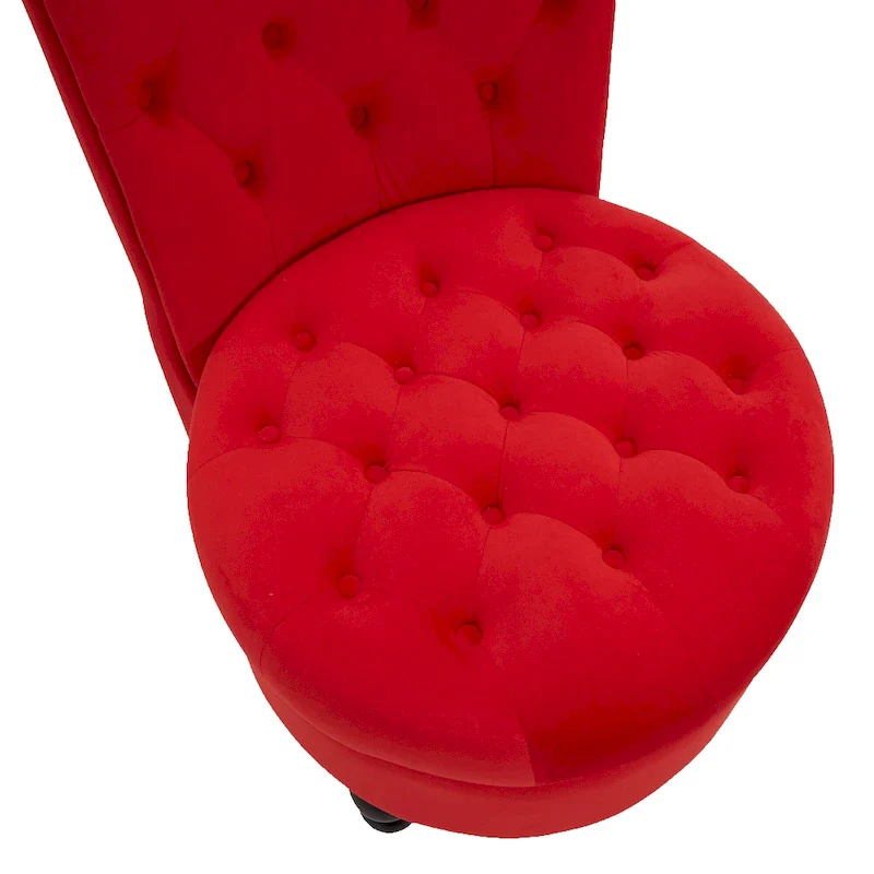 AVAWING Set of 2 Throne Royal Chair Thick Padding and Rubberwood Legs