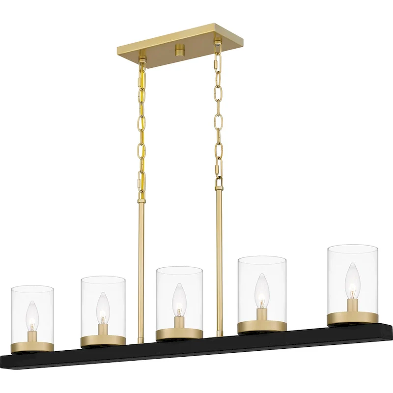 Greeley 5-Light Matte Black Island Light - Matte Black