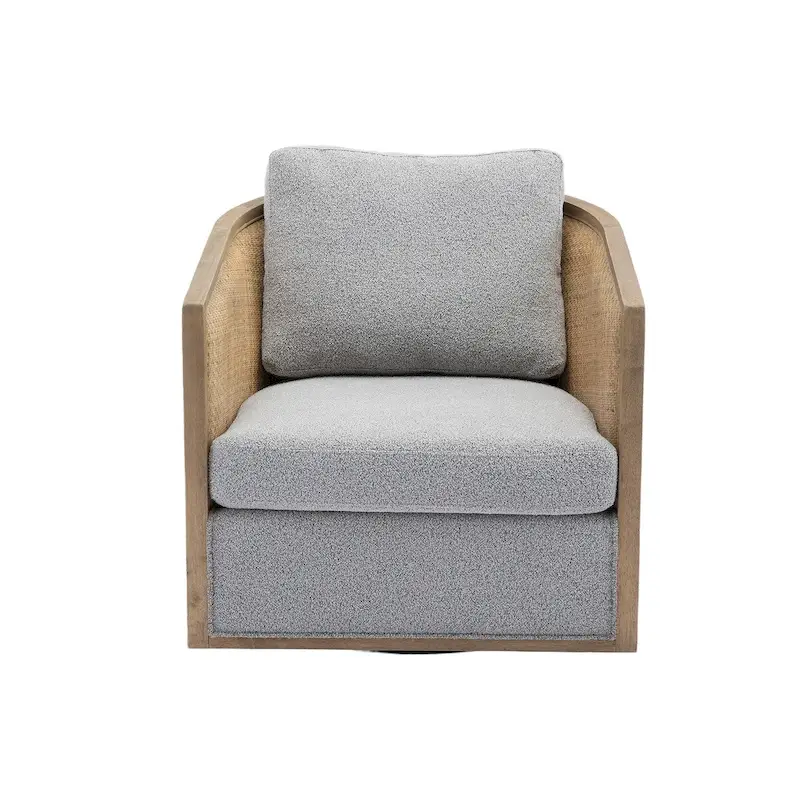 Grey / Brown / Beige / Carbon Black / Oyster Grey Swivel Accent Chair, 1-Person