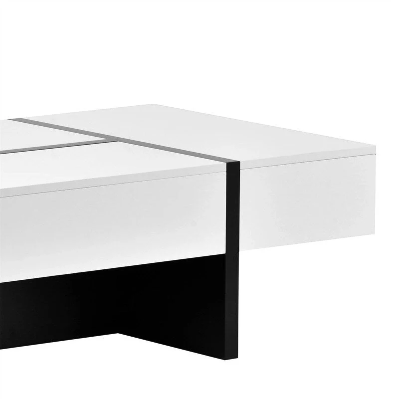 45.2 Modern High Gloss Surface Coffee Table By Aoolive