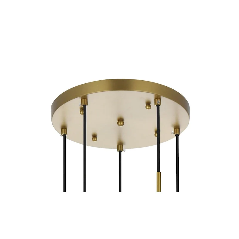 Elegant Lighting Eclipse 5 Light 18  Wide Multi Light Pendant with