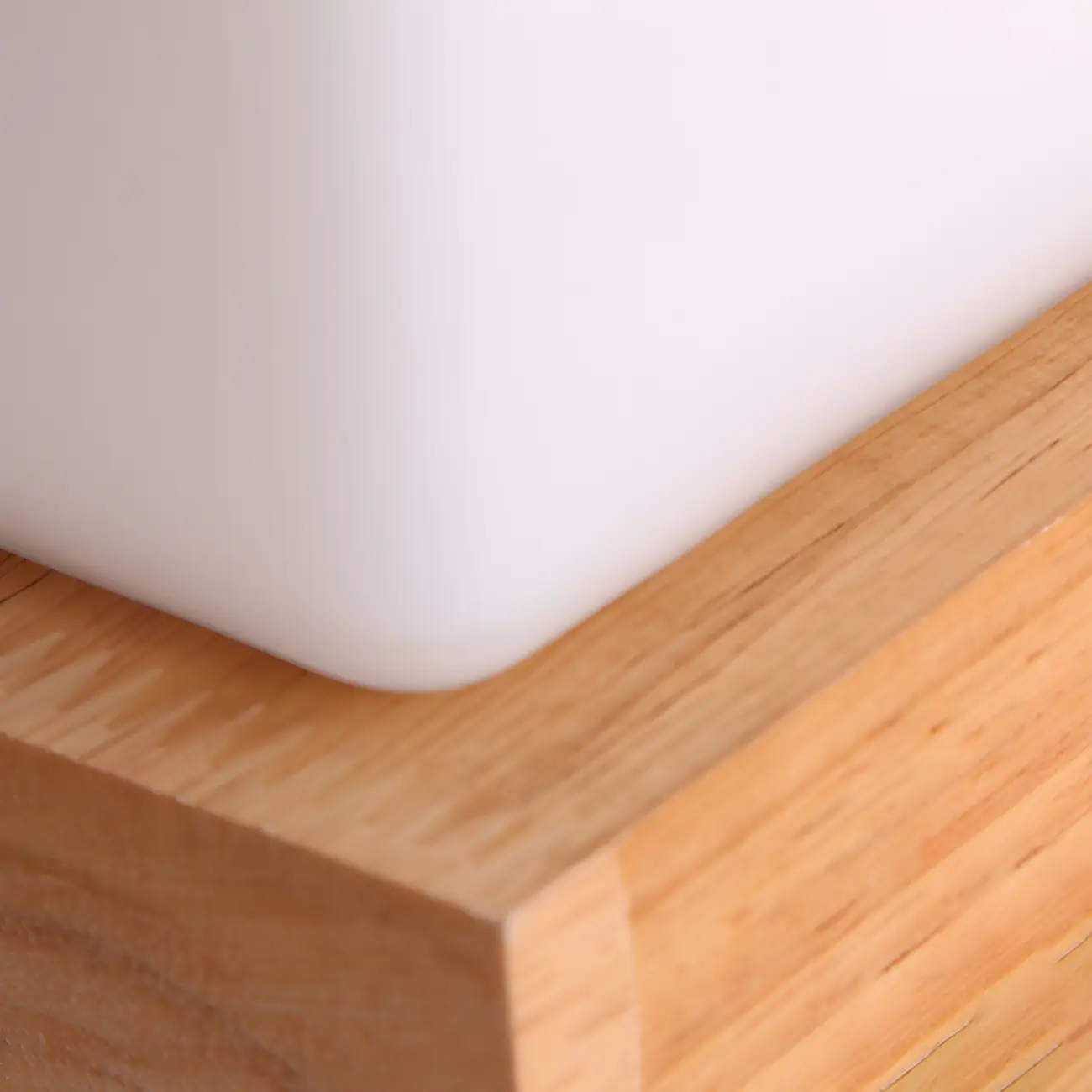 Creative House-Shaped Wooden Bedside Lamp