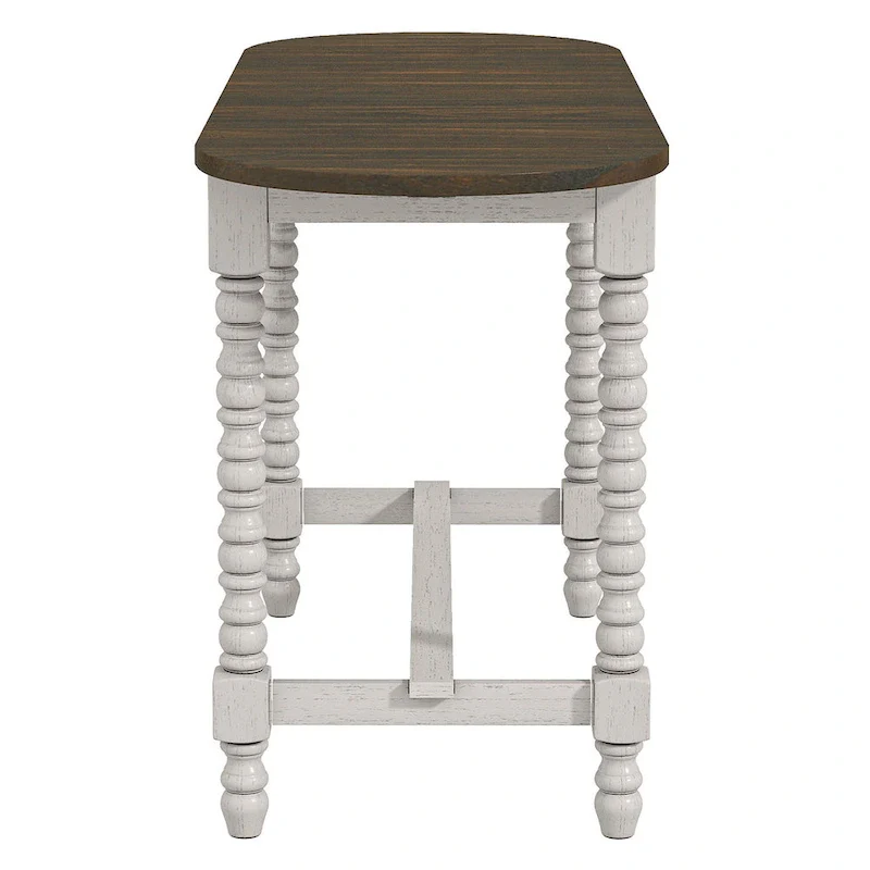 Vexl Walnut 71-inch Counter Height Table w/ Drop Leaf by Furniture of America