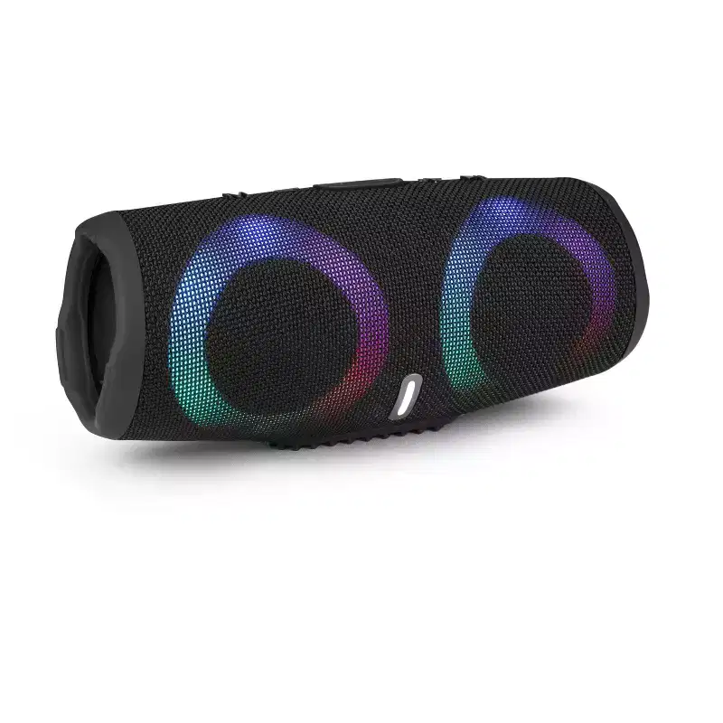 TOPTECH KL-5 Party Speaker with Dual 3 Woofers, Karaoke Mic, and Disco Lights