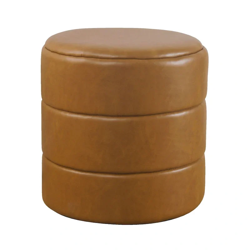 HomePop Upholstered Round Ottoman