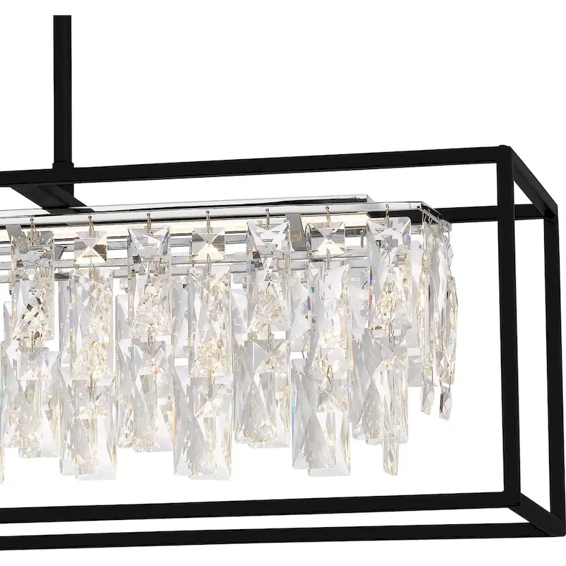 Brillance Integrated LED Matte Black Island Light