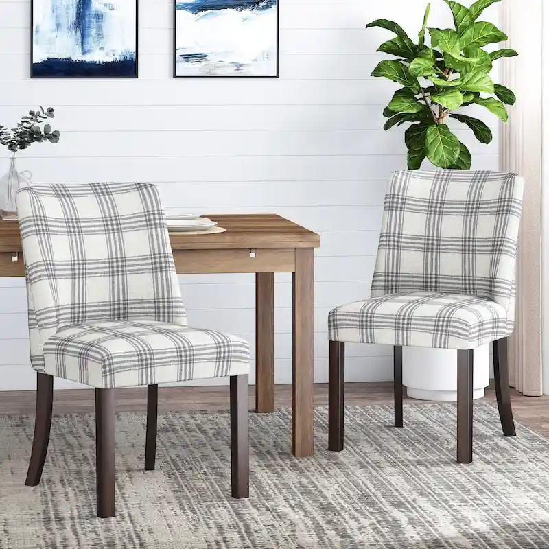 Harman Fabric Dining Chairs (Set of 2) by Christopher Knight Home