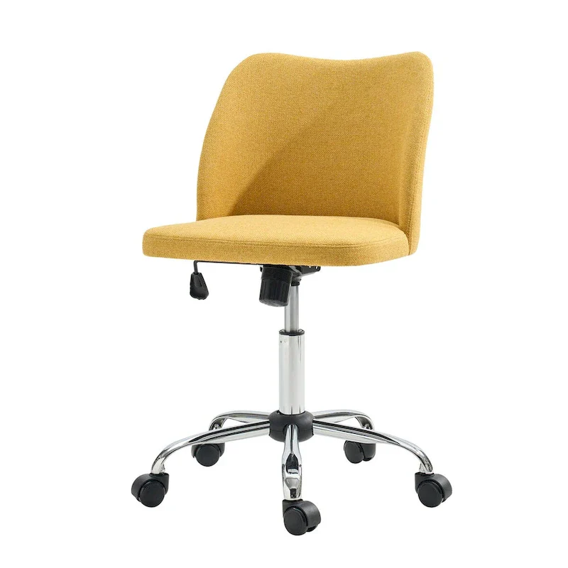 Sergio Modern Armless Office Chair with Mental Leg by HULALA HOME