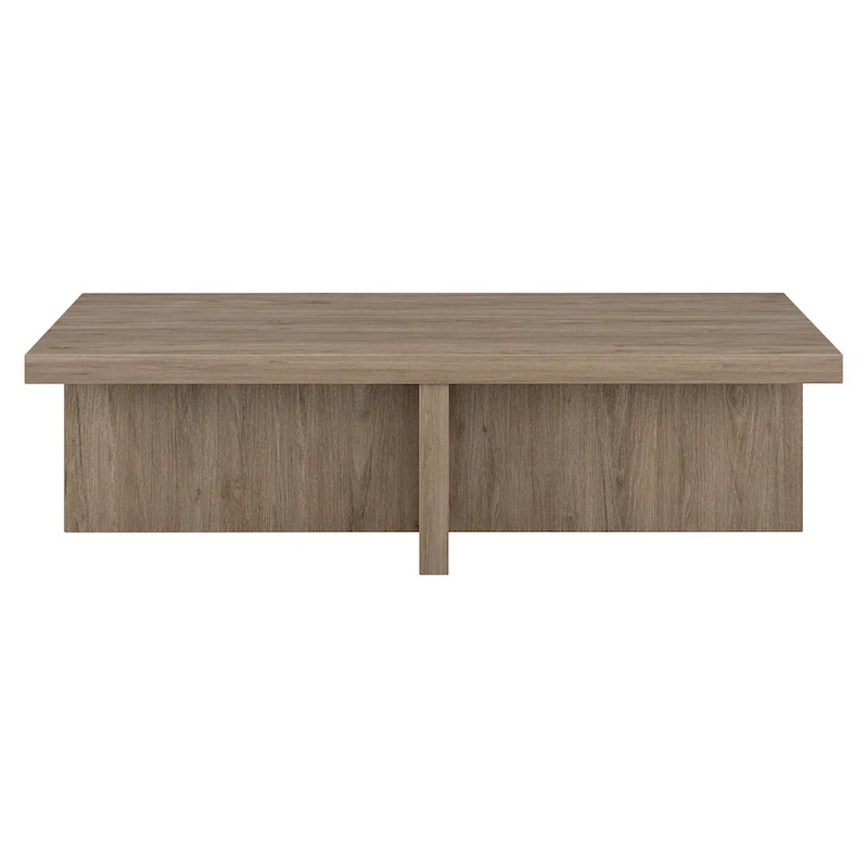 Rectangular Coffee Table - Natural Wood, Scandinavian Design, Multi-User