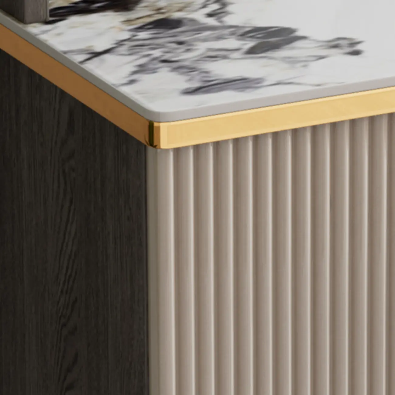 Glam Adjustable Wooden Dining Hutch China Cabinet