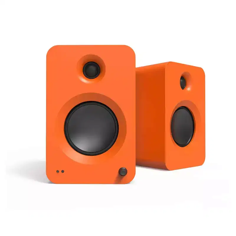 Kanto Ren Powered Speaker System (orange) and SUB8 Powered 8in Subwoofer (black) Bundle