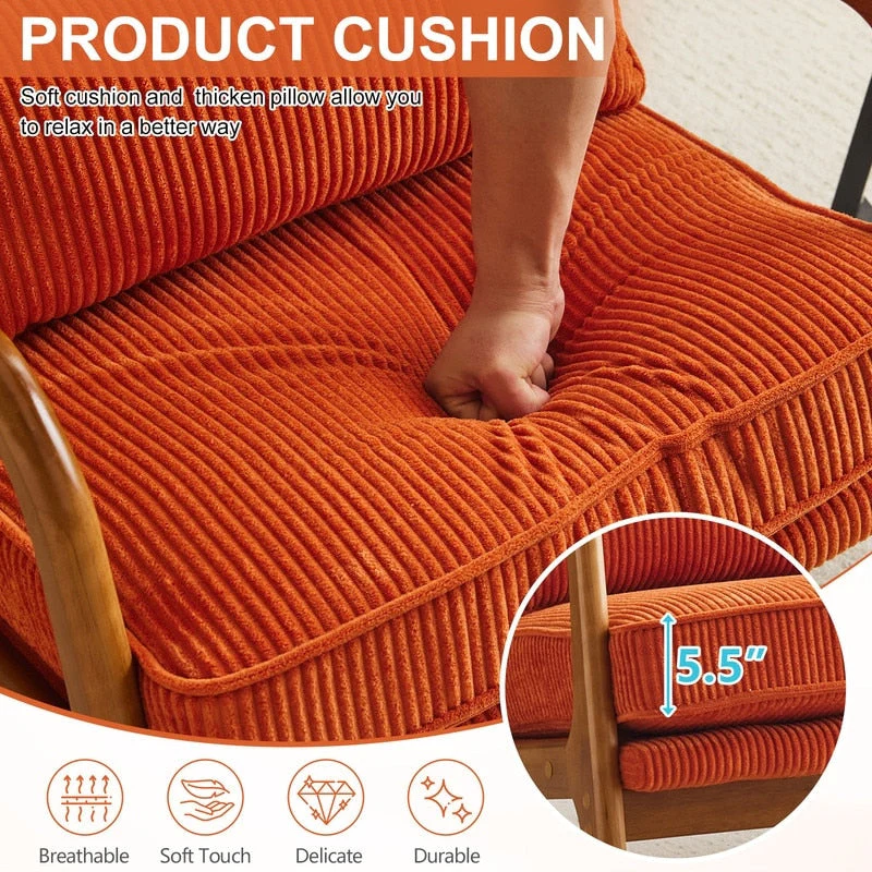 Mid Century Modern Upholstered Accent Chair