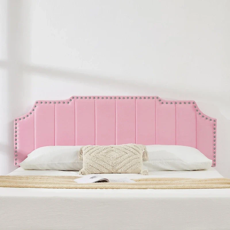 Bedroom Sets, 15 Style Options, 3-pieces Bedroom Set with Height Adjustable Upholstered Bed and Nightstands Set of 2-VECELO