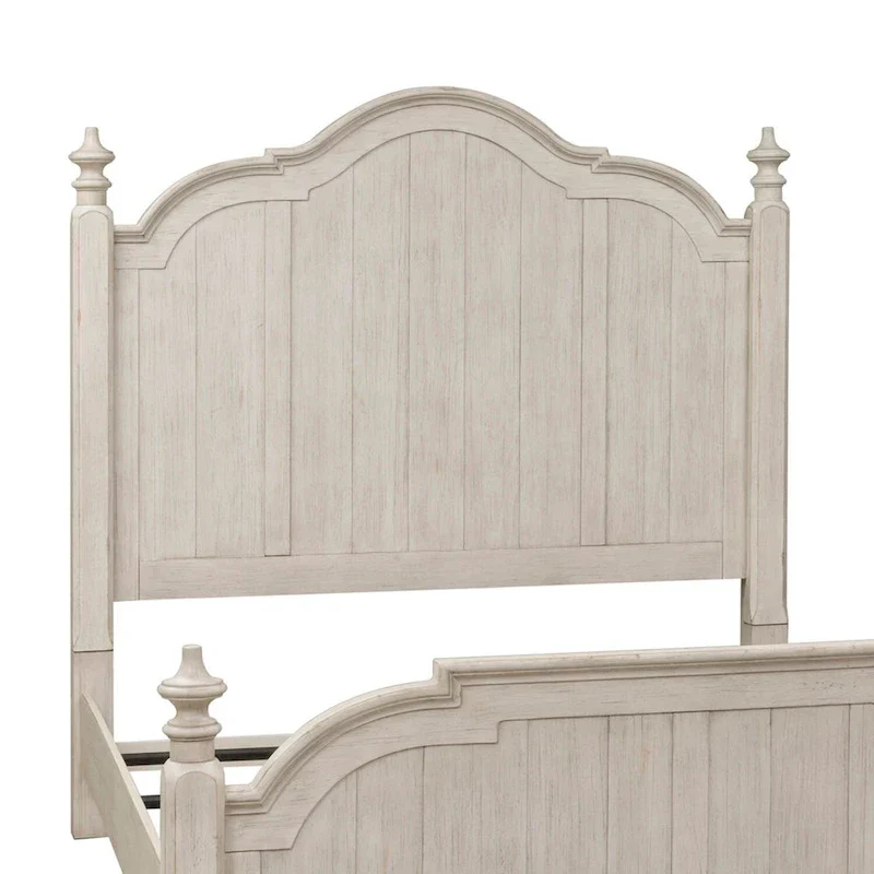 Farmhouse Reimagined Antique White Queen Poster Headboard