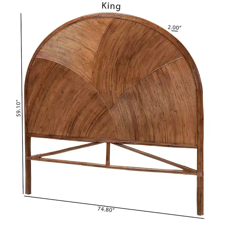 Seana Bohemian Rattan Standalone Headboard