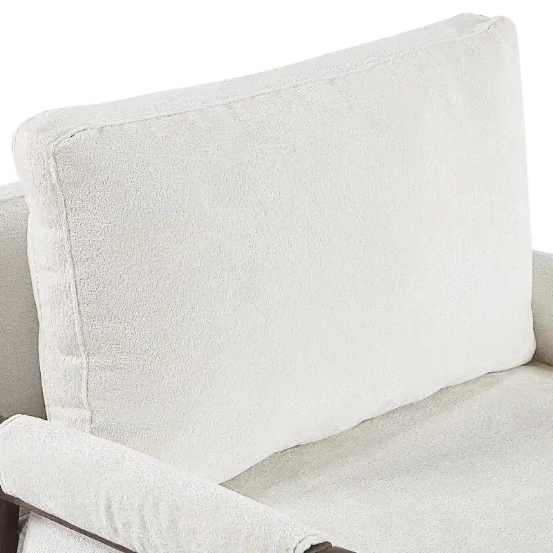 Mid-Century Modern 30  W Chenille Upholstered Accent Leisure Armchair