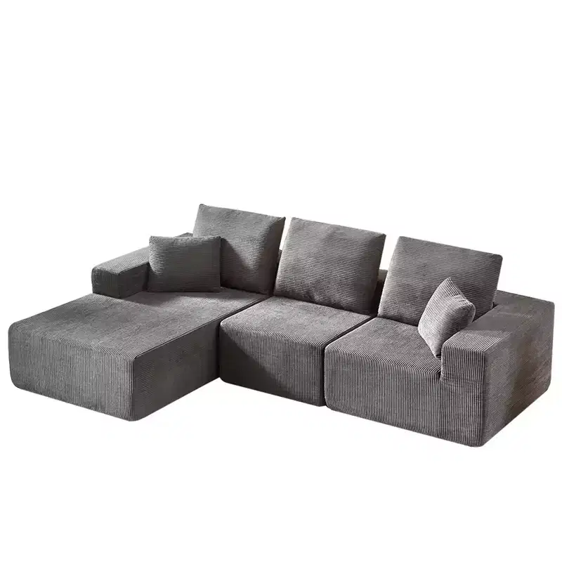 Whisen Modular Sectional Sofa with Chaise, L Shaped Cloud Couch, No Assembly Required