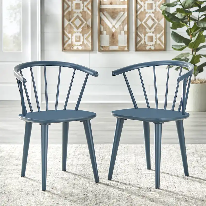 Solid Wood Spindle Dining Chairs