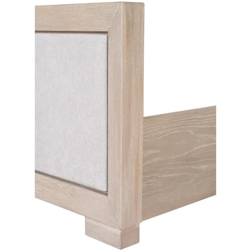 Furniture of America Durem II Modern Classic Solid Wood Fabric Panel Bed