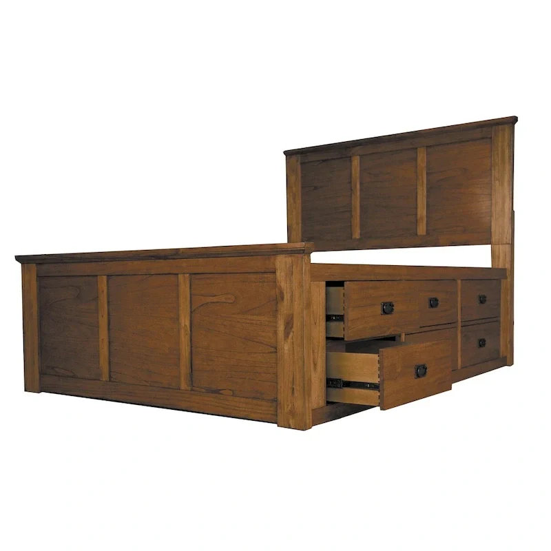 Aira 3-piece Solid Wood Queen Storage Bedroom Set