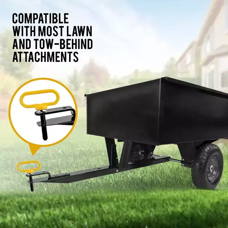 Mission Automotive Yellow Magnetic Hitch Pin - Lawn Mower Trailer Hitch Pins - Ultra Strong Neodymium Magnet Trailer Gate Pin