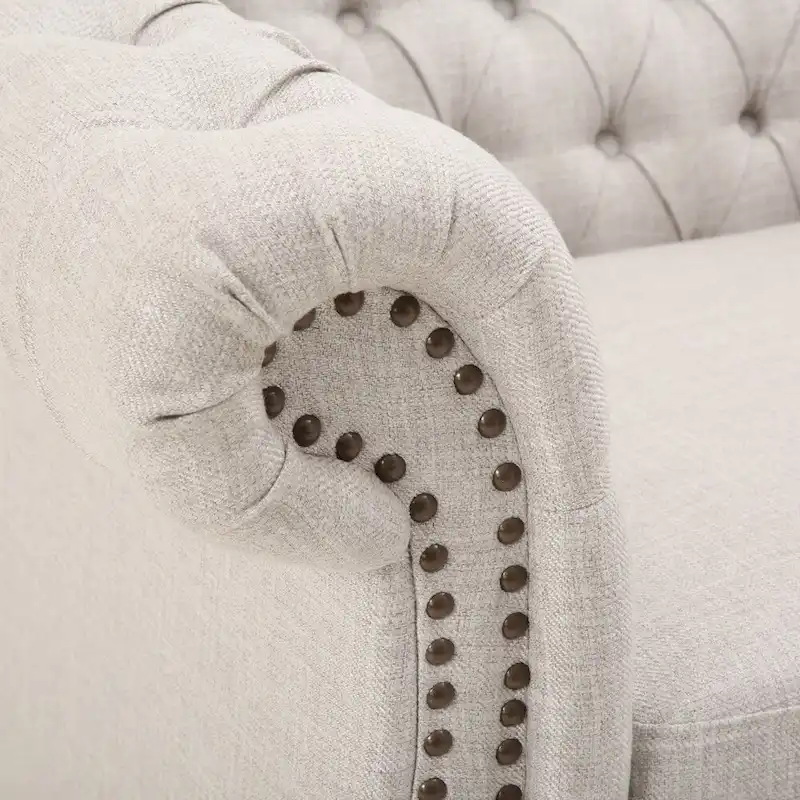 Chesterfield Club Chair with Tufted Upholstery