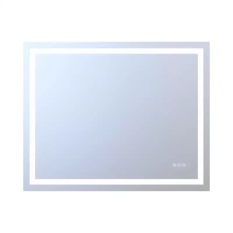 SUMERAIN 40x32 Wall Bathroom Mirror with 3 Color, Fog-Free ETL Smart Vanity Mirror Tempered Glass