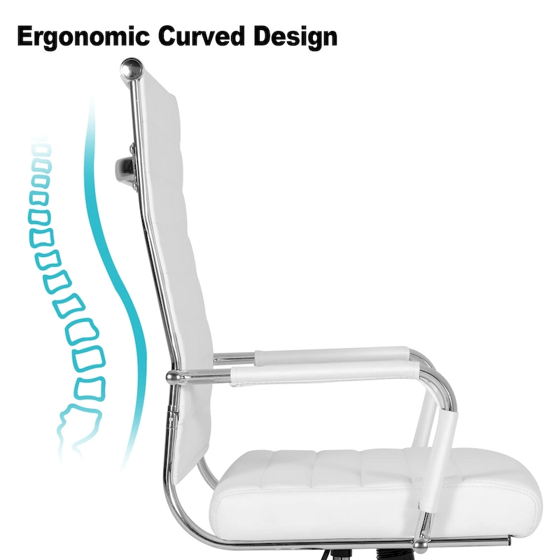 Ergonomic Office Desk Chair PU Leather Height Adjustable Swivel Chair