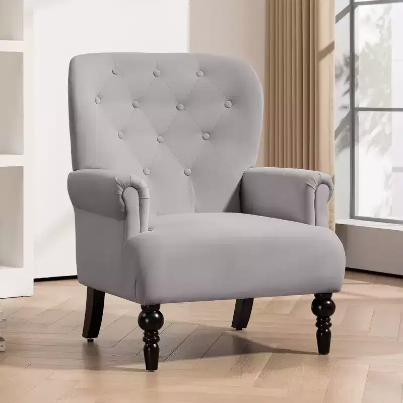 Hyleory 31'' Wide Velvet Wingback Chair