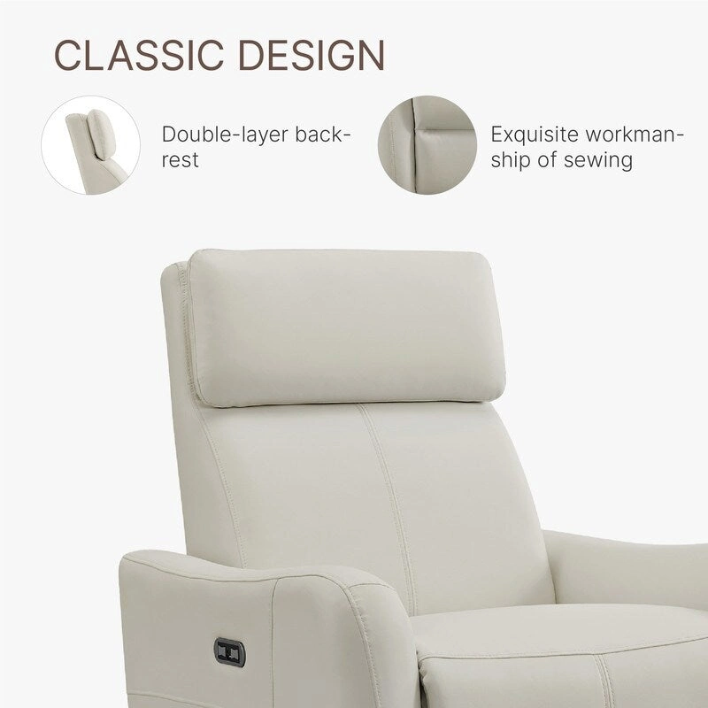 Merlin Power Swivel Glider Rocker Recliner Nursing Chair Recliner