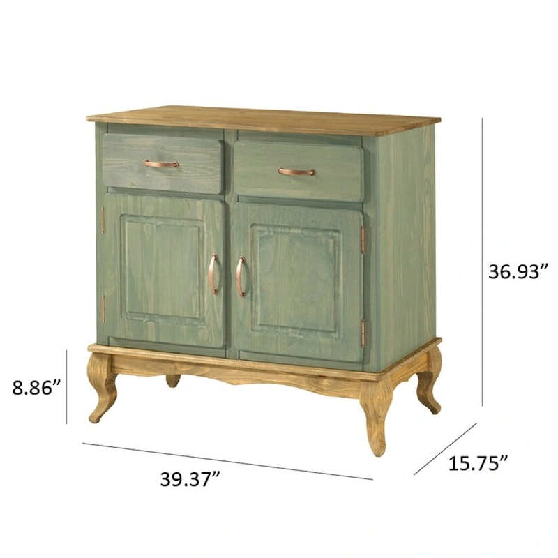 Wood Buffet Sideboard Green