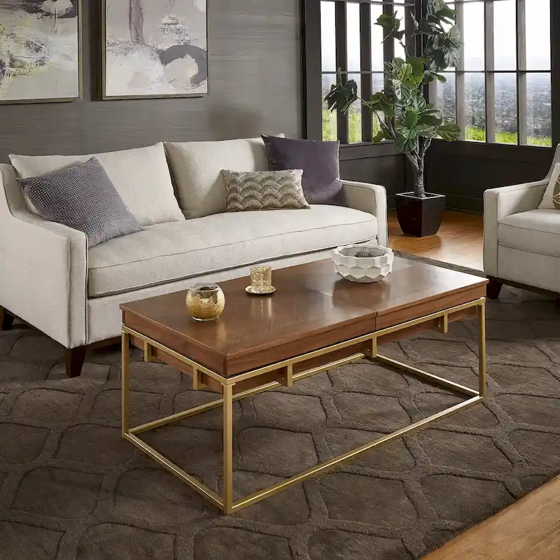 Cooke Square Table with Metal Base by iNSPIRE Q Modern