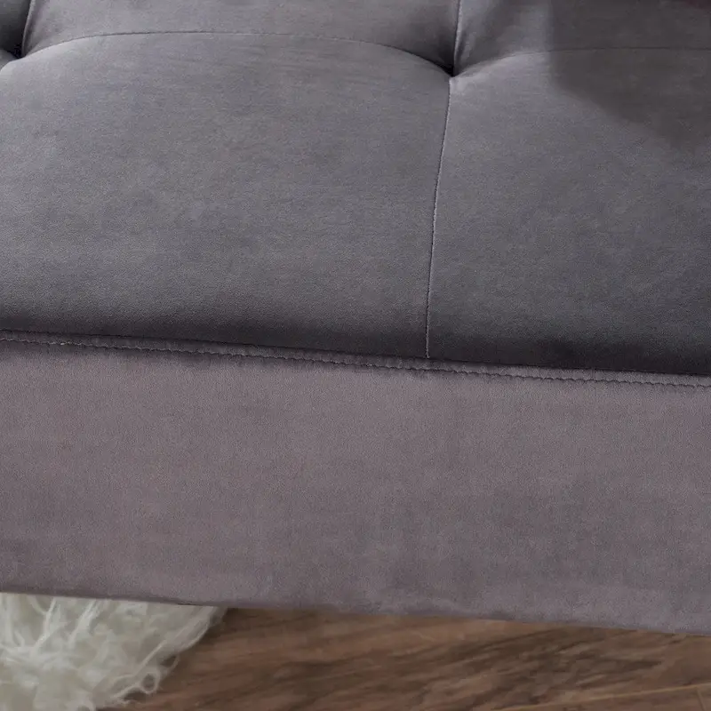 Omry Mid-Century Velvet Ottoman by Christopher Knight Home