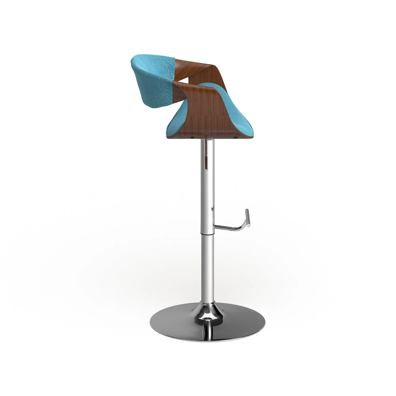 Carson Carrington Sauda Mid-century Modern Walnut WoodAdjustable Bar Stool