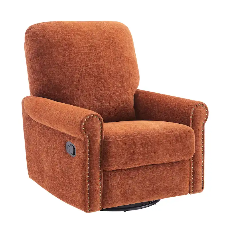 Heido 360 Degree Swivel Glider Manual Recliner Leisure Chair Set of 2